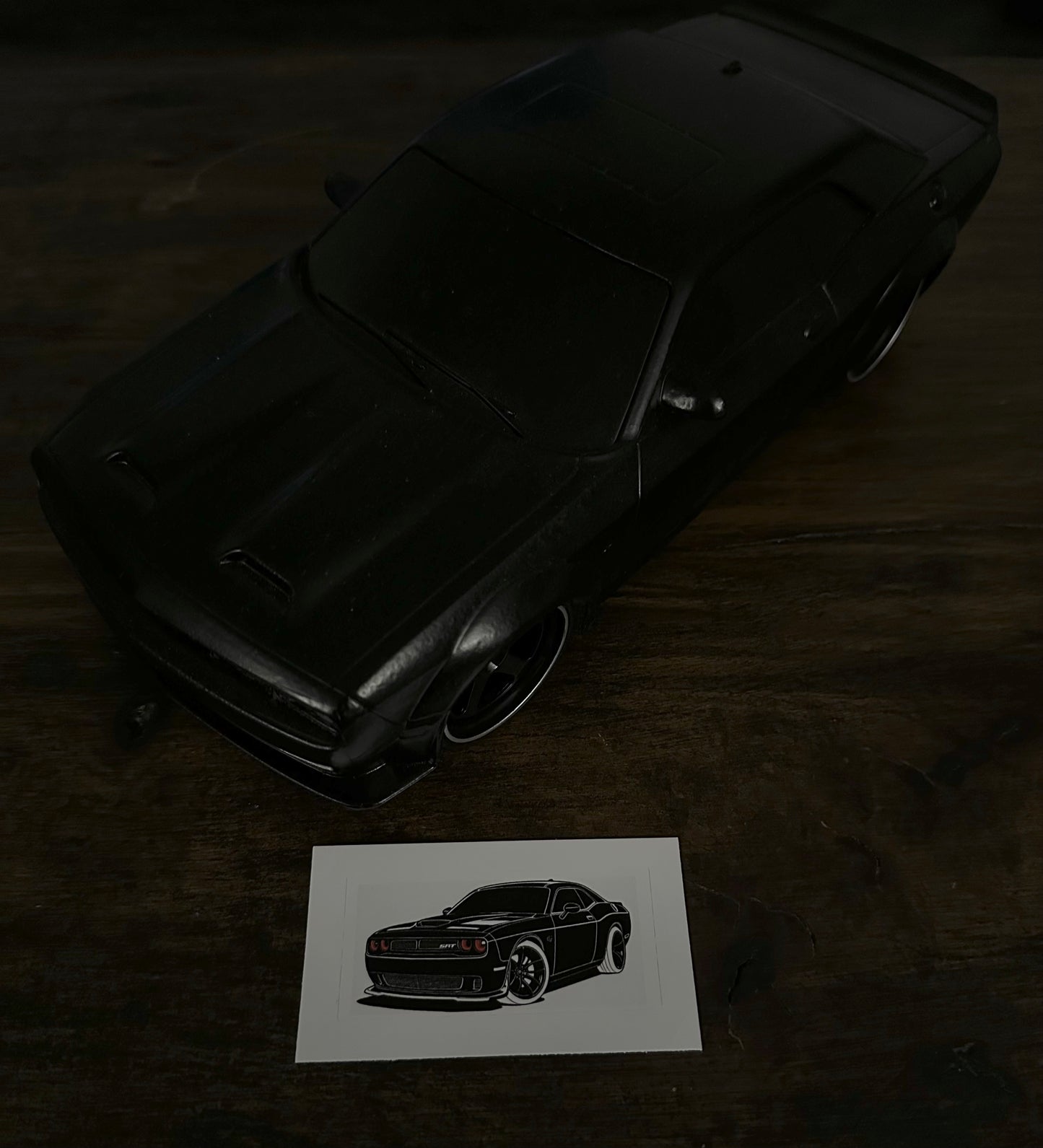 Black Hellcat Sticker