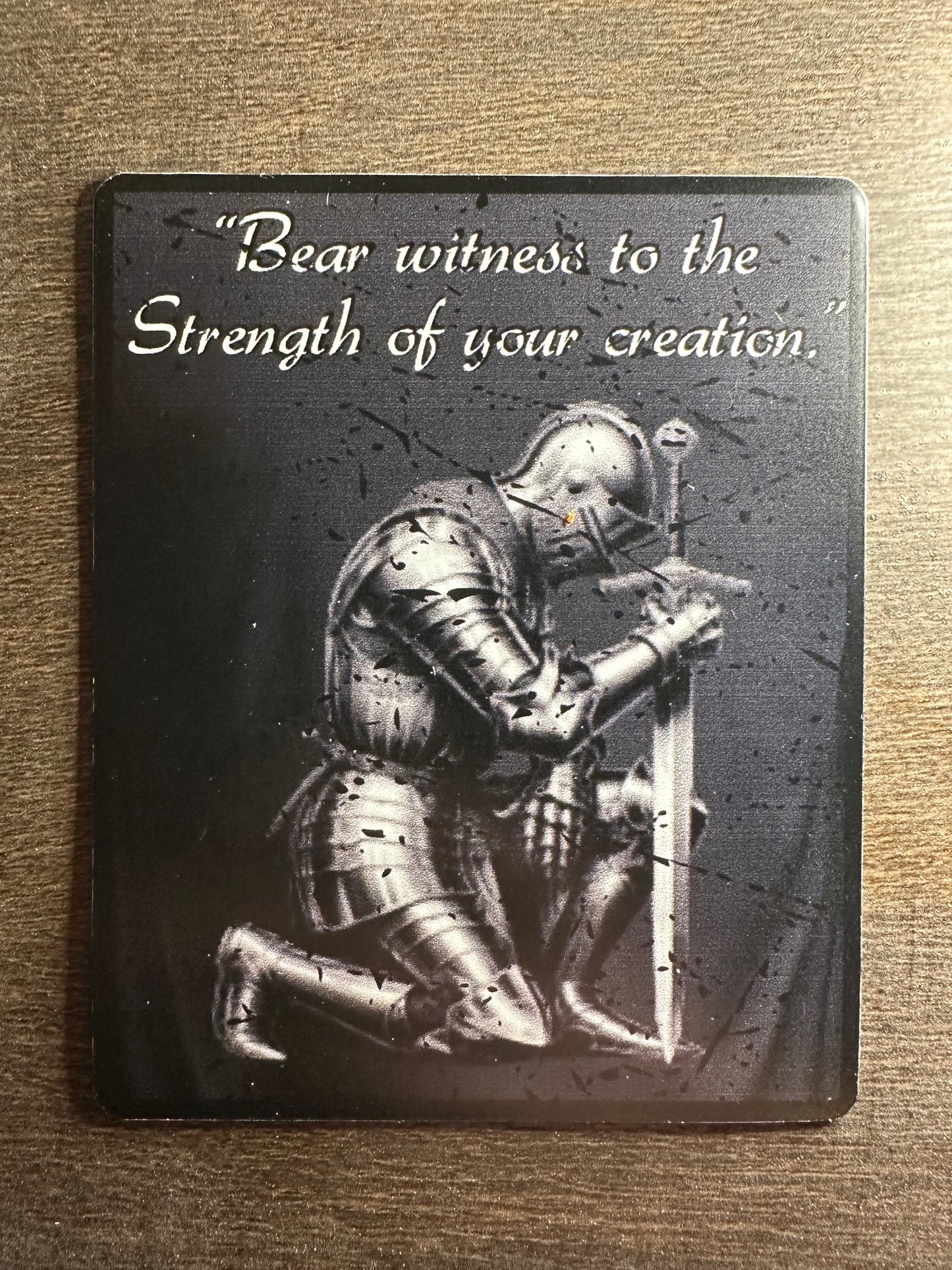 Bear witness to the strength of your creation fridge magnet