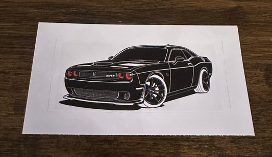 Black Hellcat Sticker
